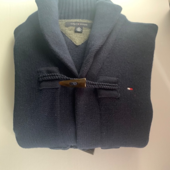 Men’s Tommy Hilfiger 100% Lambswool Cardigan Sz. M - Picture 11 of 11